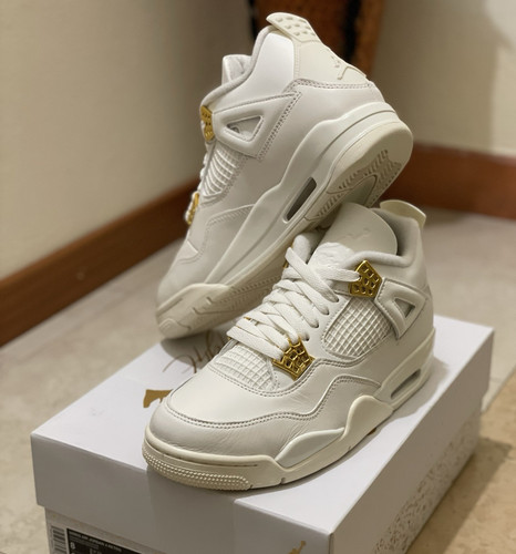 Jordan retro metallic gold - jordan, 4